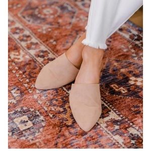 The Emma Suede Mules Warm Taupe